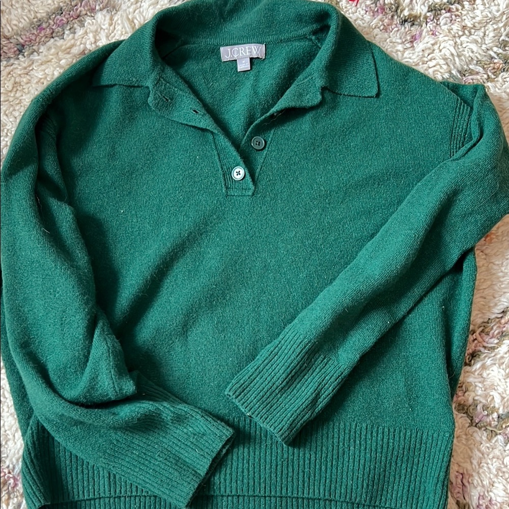 J.Crew Green Knit Sweater